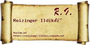 Reizinger Ildikó névjegykártya